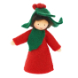 Ambrosius eco-friendly collectable holly crown fairy with light brown skin on a white background