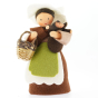 Ambrosius Mother Earth With Basket & Seed Baby Brown Hair Light Brown Skin