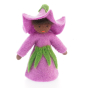 Ambrosius Purple Morning Glory black skin fairy doll on a white background