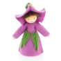 Ambrosius Purple Morning Glory light brown skin fairy doll on a white background