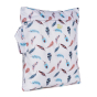 Baba & Boo feathers print small nappy bag.