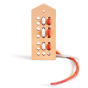 Babai eco-friendly wooden lacing toy on a white background