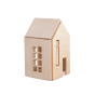 Babai toys eco-friendly wooden magnetic dollhouse on a white background