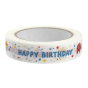 Babipur Happy Birthday Eco Paper Tape on a white background