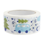 Babipur wide Christmas Camper Van eco paper tape on a white background