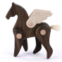 bajo wooden toy pegasus figure black oak