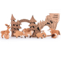 bajo forest animals wooden toy play set