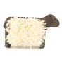 Bajo eco-friendly black oak wooden weaving sheep toy stood up on a white background
