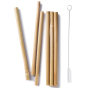 Bambu Reusable Bamboo Straws pictured on a plain white background