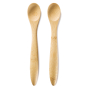 Two Bambu Baby Feeding Spoons pictured on a plain white background