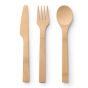 Bambu Knife, Fork & Spoon Set pictured on a plain white background