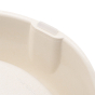 Close up of rubber stands for Beco Pets sustainable bamboo pet food bowl on a white background.

