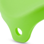 Close up of Beco Pets sustainable green rubber can cover on a white background.