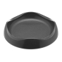 Beco Pets grey sustainable bamboo cat food bowl on a white background.