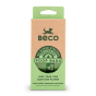 Beco Pets sustainable, recycled plastic dog poop bags on a white background
