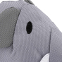 Close up of Beco Pets recycled plastic cuddly elephant pet toy on a white background.

