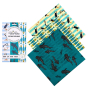 BeeBee Cheese Pack Beeswax Wraps - Ocean Collection