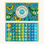 Billes & Co kids recycled glass Butterfly marbles box open on a white background showing the marbles inside
