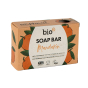 Bio-D eco-friendly mandarin soap bar on a white background
