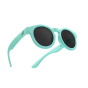 Bird plant based eco-friendly childrens sunglasses in the sky blue colour on a white background