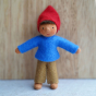 Ambrosius Elf Child - Red Hat Dark Brown Skin