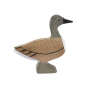 Bumbu handmade wooden wild goose toy figure on a white background