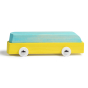 Bumbu handmade wooden car #6 toy on a white background