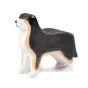 Bumbu eco-friendly wooden berna sheepdog toy figure stood on a white background