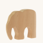 Bumbu Natural Wooden Giraffe - Paint Your Own. A hand crafted Elephant in natural wood grain and with a smooth finish, on a cream background