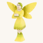 Bumbu Wooden Woodland Fairy. Adorned with beautiful woodland green colours the Bumbu Woodland Fairy looks right at home in magical forest play scenes. This Bumbu Fairy has geen hair, outstretched arms and hands in front of them, a green dress and boots, o