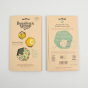 The Beeswax Wrap Company 3 Sheet Wrap Combo Pack - Hedgerow, front and back of cardboard packaging