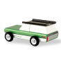 Candylab childrens collectable green big sur car toy on a white background