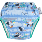 Close Parent Pop-in Day-Time Training Pants in the blue puffin design on a white background.