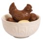 Cocoa Loco Hen on a Nest With Ceramic Bowl 130g