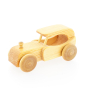 Debresk sustainably sourced wooden oldtimer classic car toy on a white background