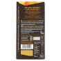 Back of Divine Fairtrade 70% Dark Chocolate with ginger and orange Bar in packaging pictured on a plain white background