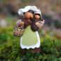 Ambrosius Mother Earth With Basket & 2 Seed Babies White Skin 13cm