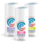 3 Earth Conscious plastic-free deodorant sticks lined up on a white background