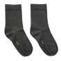 Eco Outfitters kids grey organic cotton ankle socks on a white background