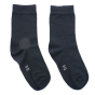 Eco Outfitters kids navy organic cotton ankle socks on a white background