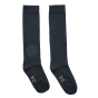 Eco Outfitters kids navy organic cotton knee high socks on a white background