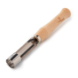 Ecoliving plastic free beech wood apple corer tool on a white background
