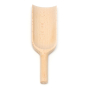 Ecoliving 25cm plastic-free solid wooden scoop on a white background