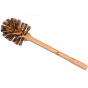 Ecoliving Small Wooden Toilet Brush pictured on a plain white background