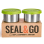 Elephant Box Seal & Go 2 Snack Pots - 100ml
