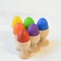 Erzi Six Coloured Eggs Wooden Play Food