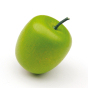 Erzi Green Apple Wooden Play Food on a white background