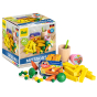 Erzi Lunchtime Assortment wooden toy play food set next to cardboard box pictured on a plain background 