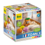 Box for the Erzi wooden French play food toy set on a white background
