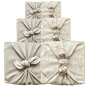FabRap Double Sided Reusable Gift Wrap - Dove & Lily